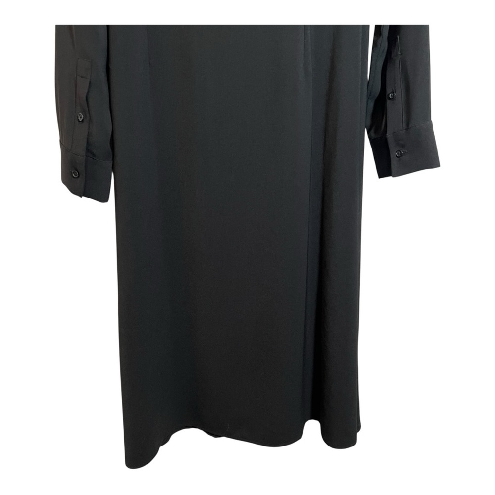NWT Alex Marie Black Long Sleeve Midi Wrap Dress Size Large - Picture 6 of 10